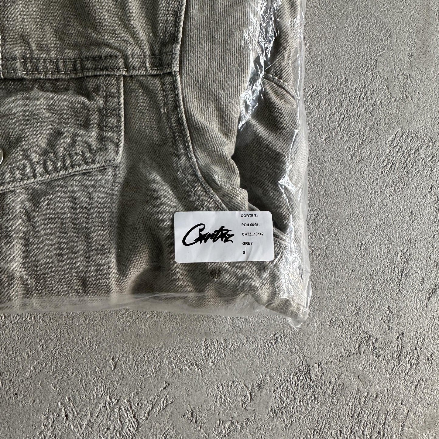 Corteiz Veste en Jean Gris
