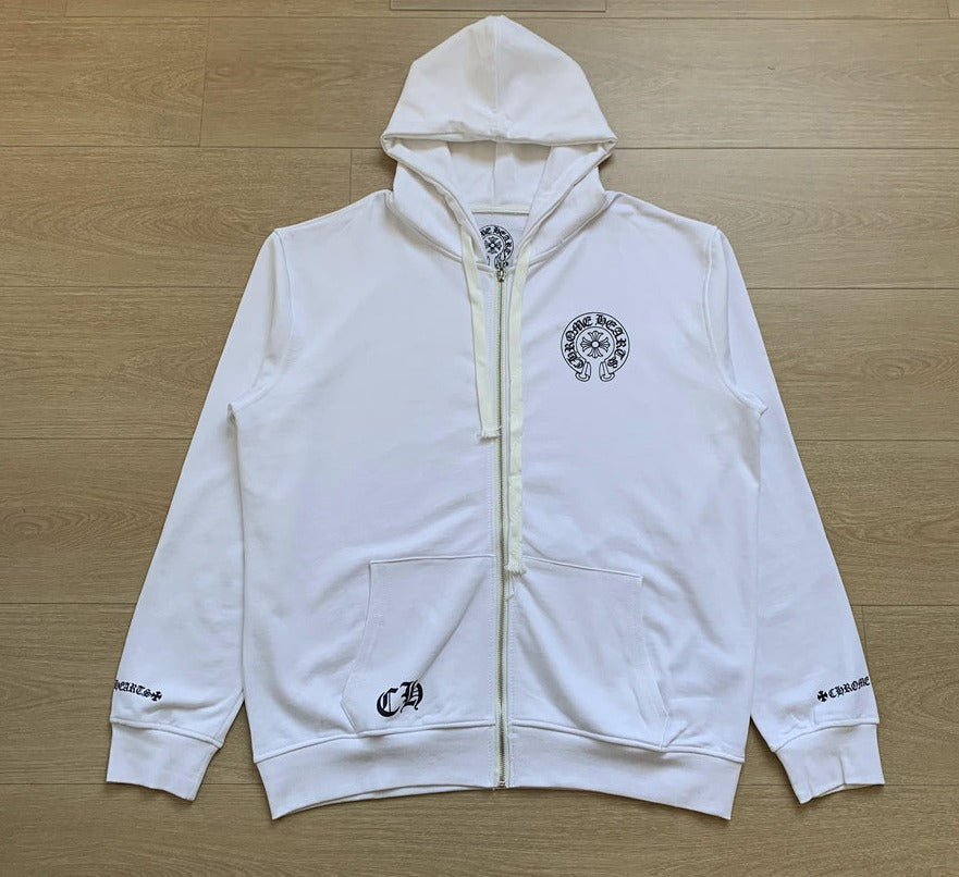 Sweat à capuche zippé Chrome Hearts