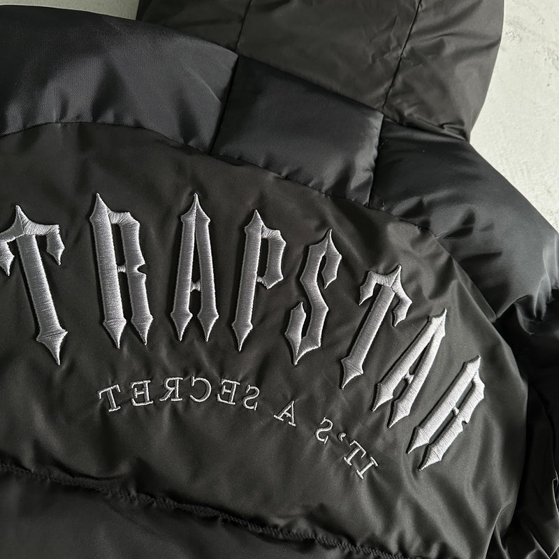 Trapstar Decoded Arch Puffer Jacket Black