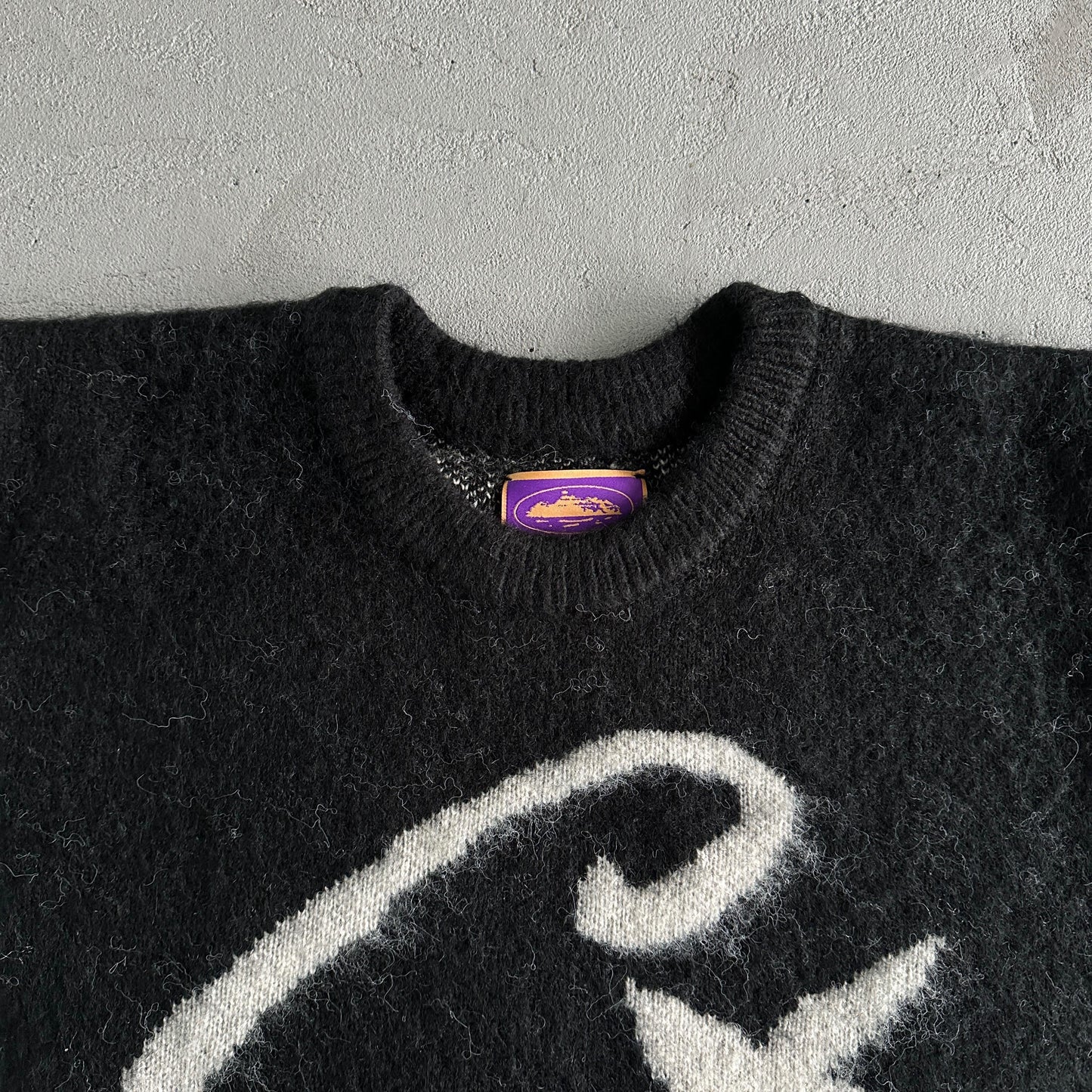 Pull en mohair tricoté Corteiz C Star