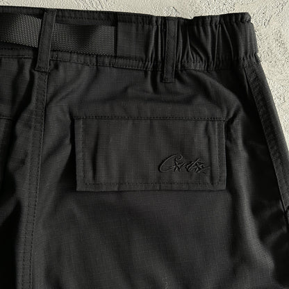 Shorts cargo noirs Corteiz