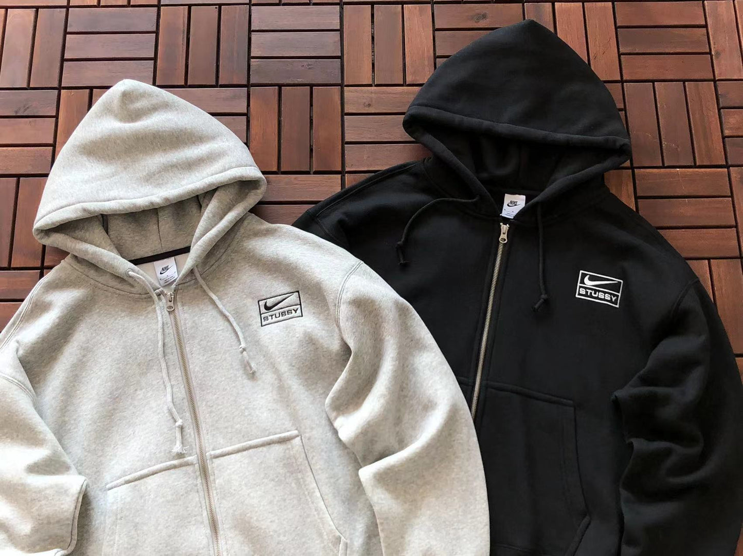 Sweat à capuche zippé Nike x Stussy