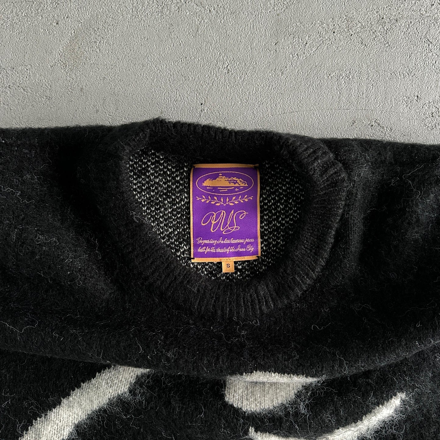 Pull en mohair tricoté Corteiz C Star