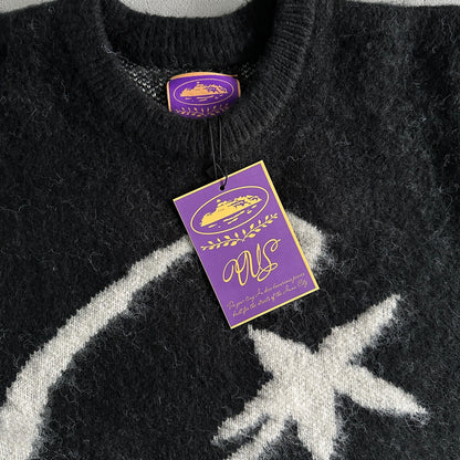 Pull en mohair tricoté Corteiz C Star