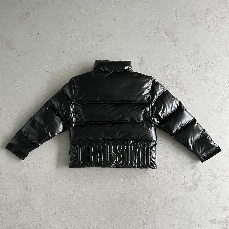 Trapstar Irongate Embossed Puffer Jacket Black