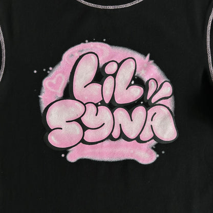 T-shirt court Synaworld pour femme