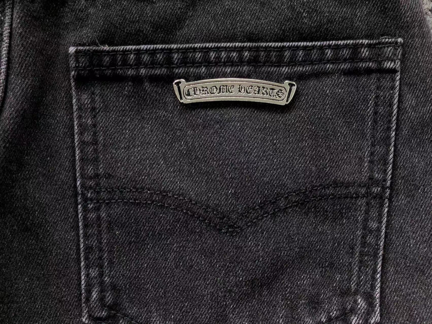 Shorts en jean Chrome Hearts
