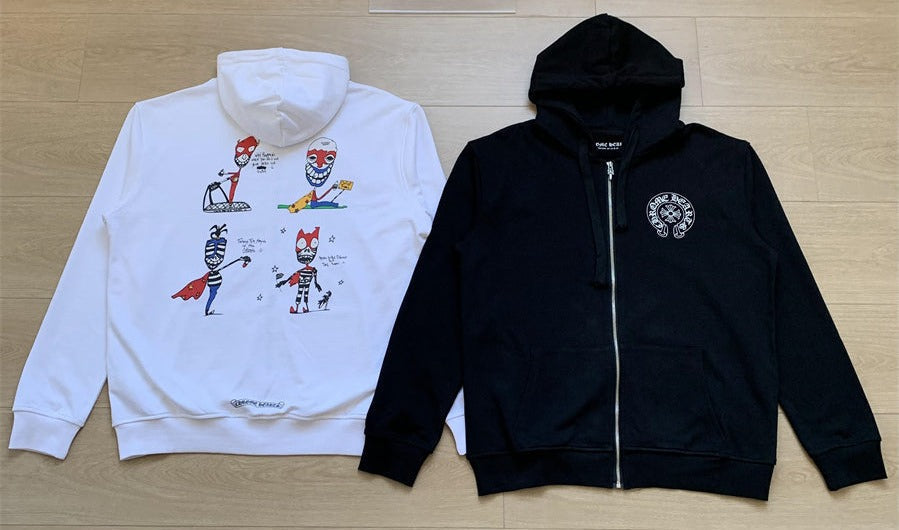 Sweat à capuche zippé Chrome Hearts