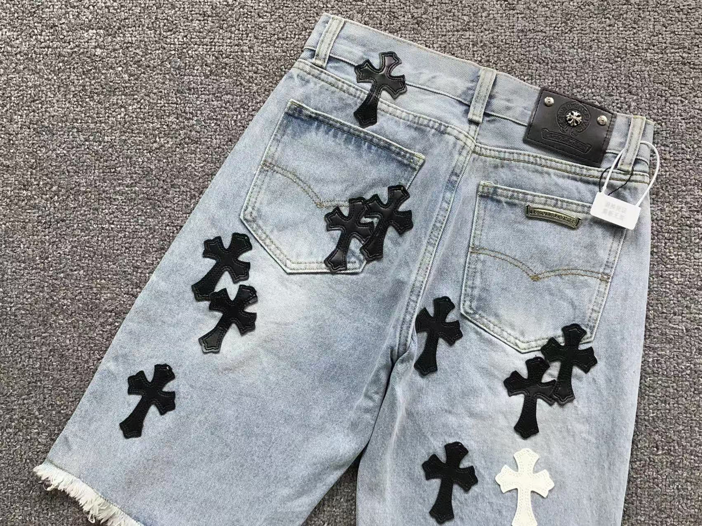 Short en jean Chrome Hearts