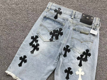Short en jean Chrome Hearts