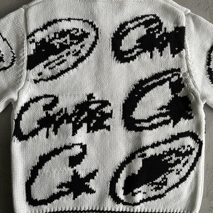 Pull Jacquard en Maille Corteiz