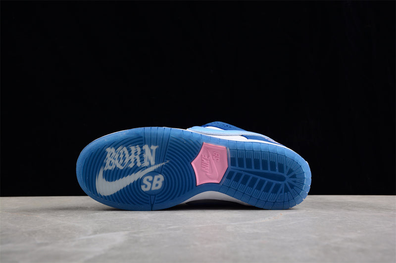Born x Raised x Nike SB Dunk Low White Blue