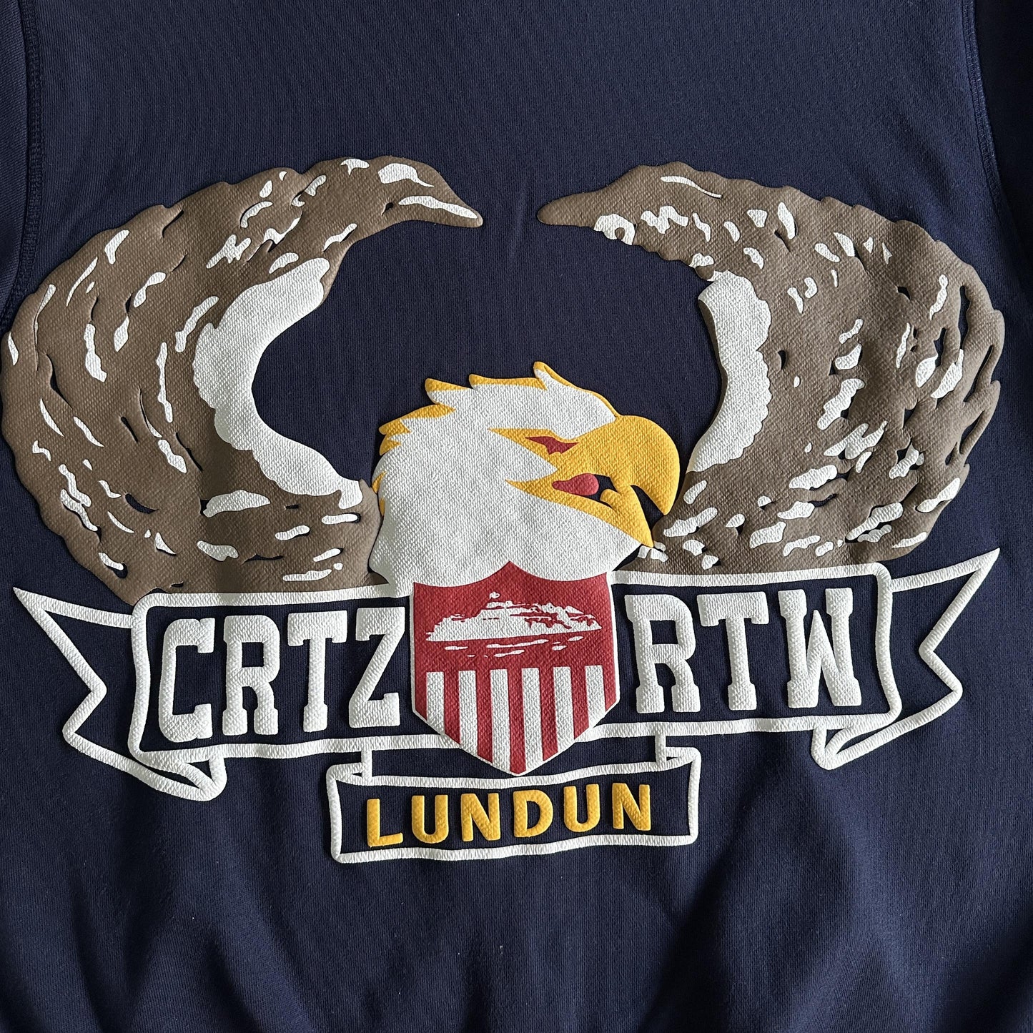 Sweat à capuche Corteiz imprimé tridimensionnel aigle