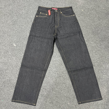 Supreme Baggy Jeans Fil de Cuivre Noir