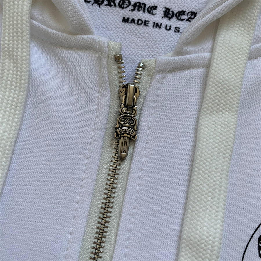 Sweat à capuche zippé Chrome Hearts