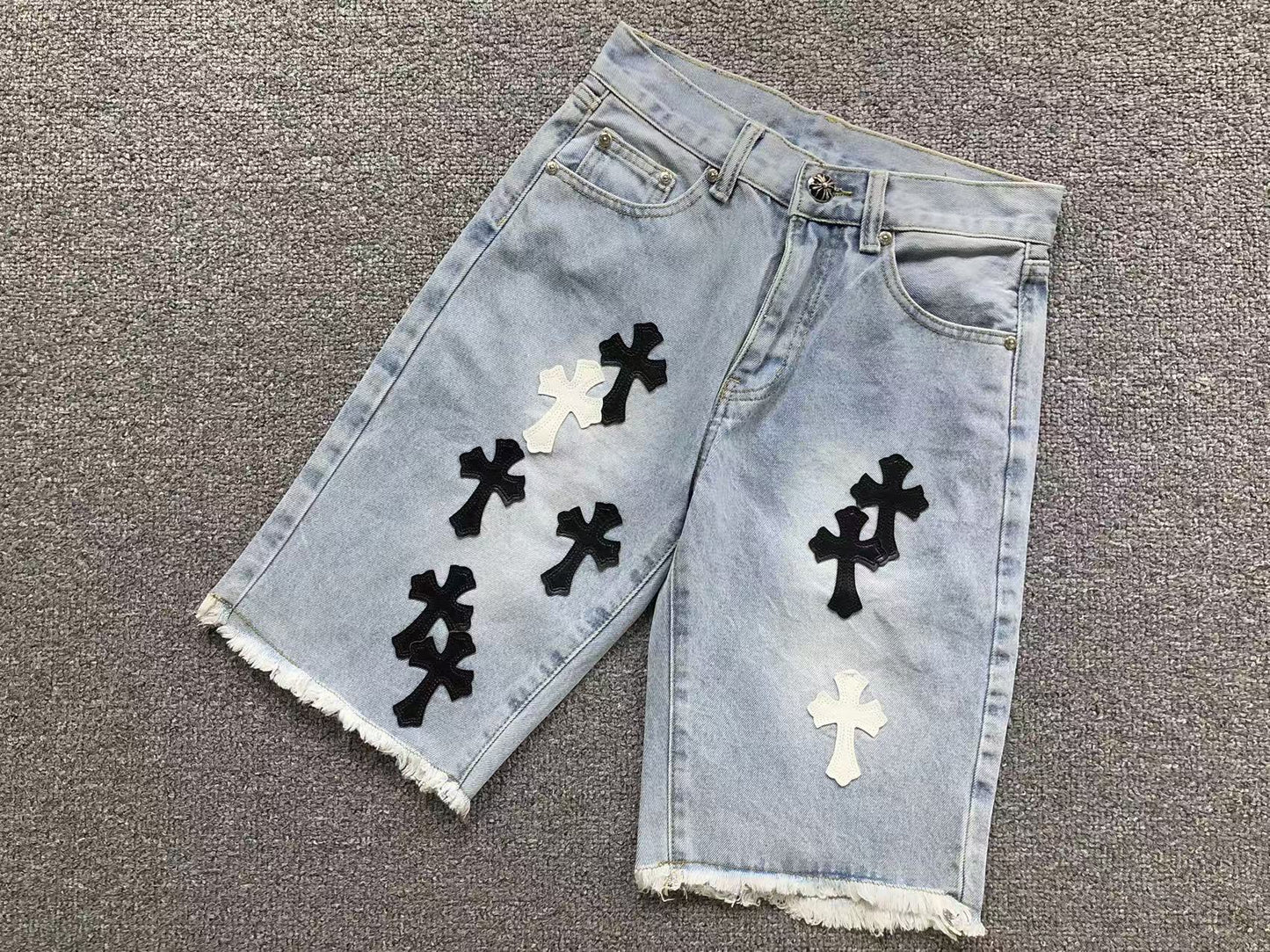 Short en jean Chrome Hearts