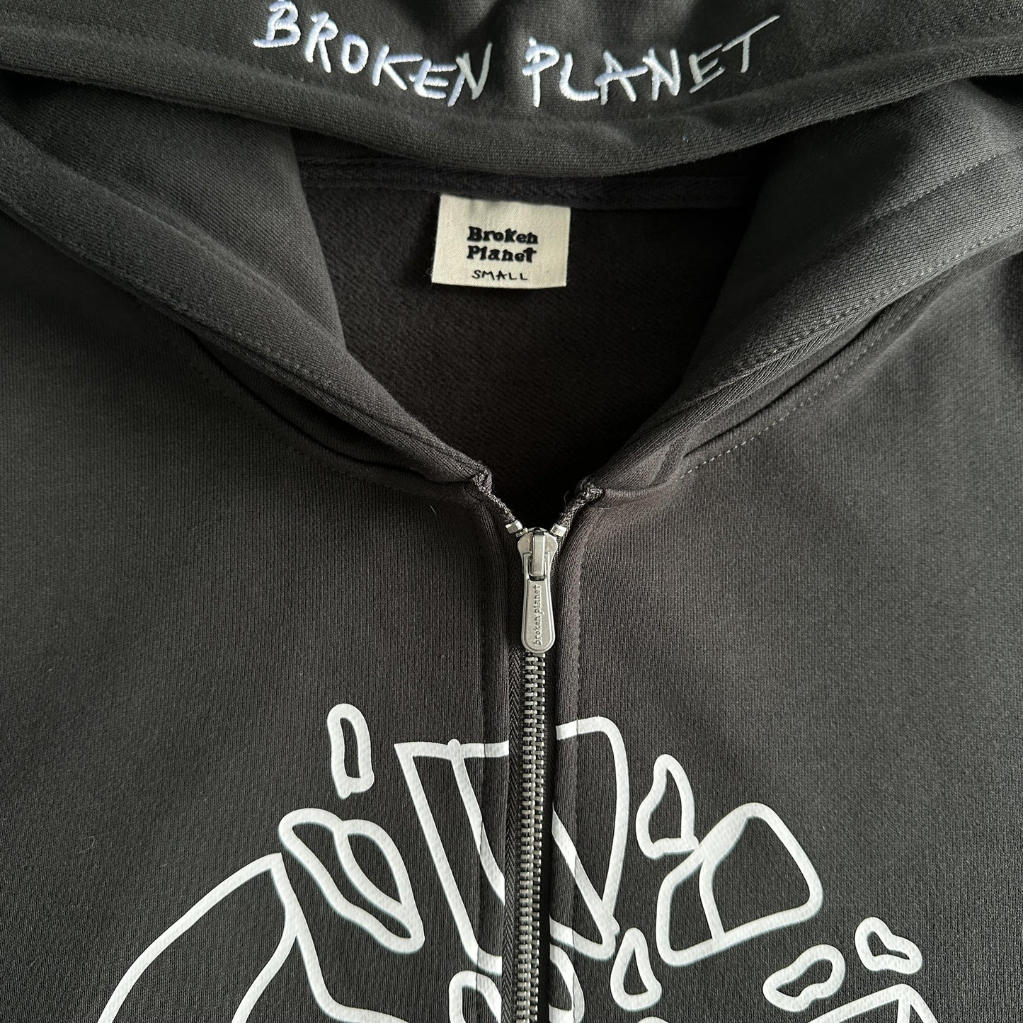 Sweat à capuche zippé Broken P