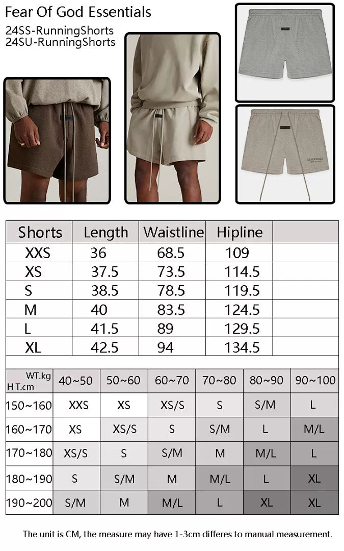 FOG X Essentials 24SS Pantalones Cortos de Running