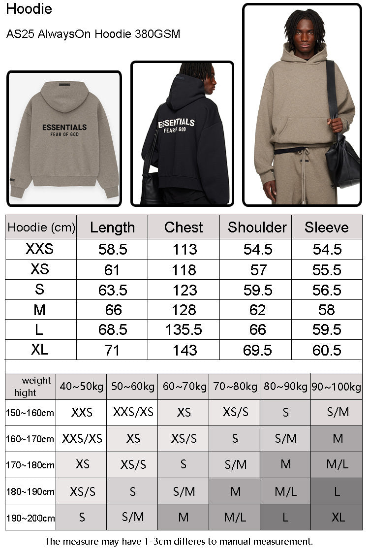 Sudadera con capucha FOG x Essentials 25SP metálica