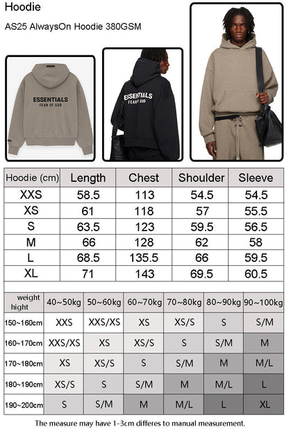 Sudadera con capucha FOG x Essentials 25SP metálica