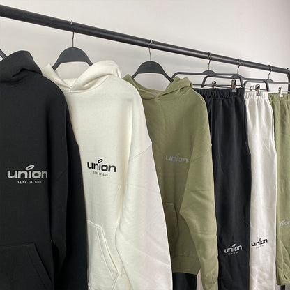 FOG x Essentials x Union Felpa con cappuccio e pantaloni 21SS