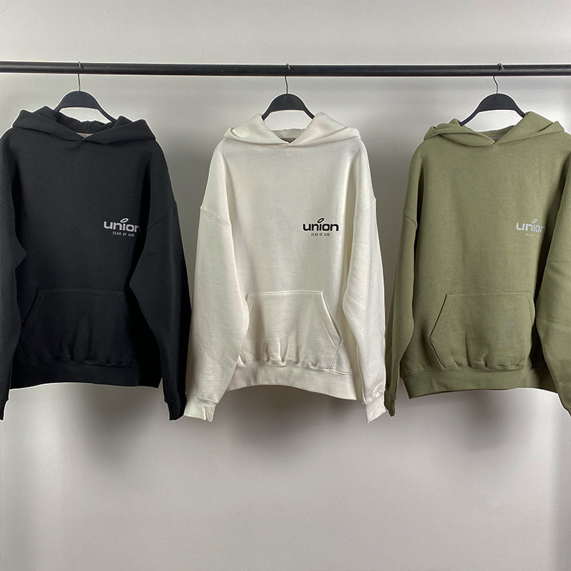FOG x Essentials x Union Felpa con cappuccio e pantaloni 21SS