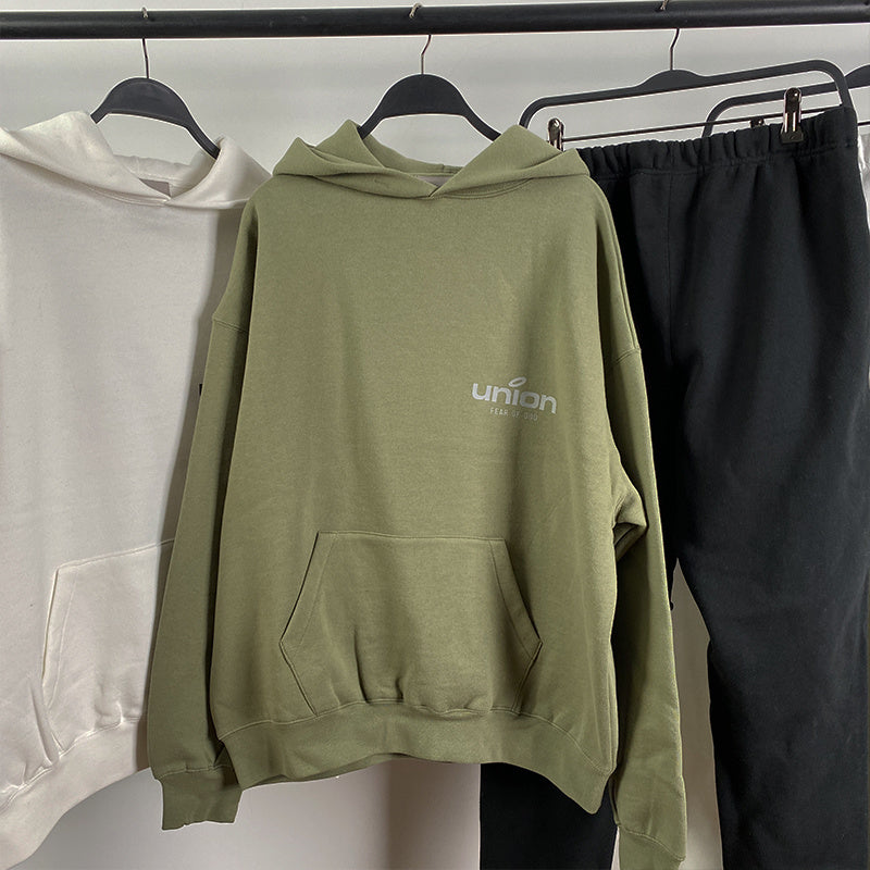 FOG x Essentials x Union Felpa con cappuccio e pantaloni 21SS